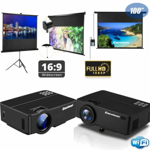 Proyectores de Home Cinema Excelvan 16:9