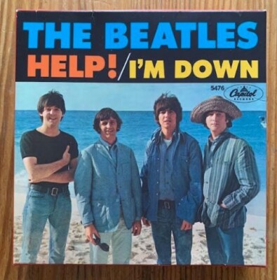 Beatles - Help!/I'm Down Single,  (Mint Condition),  in box with t-shirt