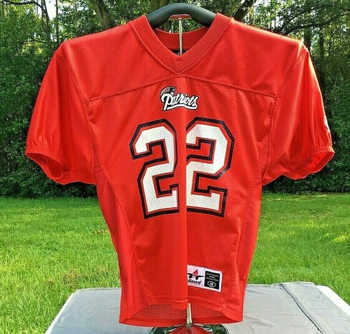NFL New England Patriots Borelli # 22 Red YOUTH Size Medium POP WARNER League - Picture 3 of 11