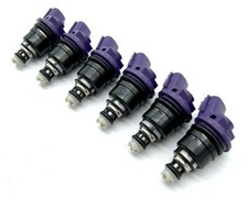 FUEL INJECTORS X6 FOR NISSAN SKYLINE STAGEA RB25 NEO RB25 RB20 PURPLE A46-F32