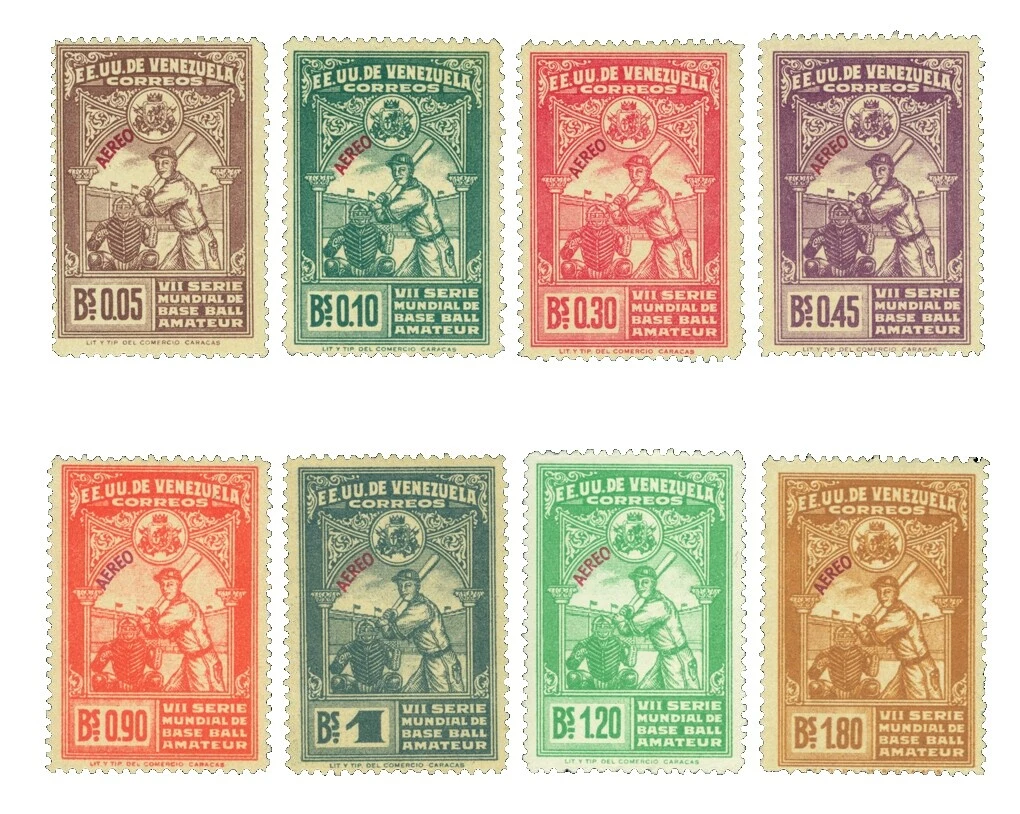 Correo aéreo de béisbol Sellos Venezolano