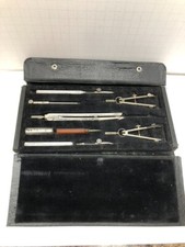 Vintage Charvos No. 674 Drafting Set Engineering Mechanical Tools  Case