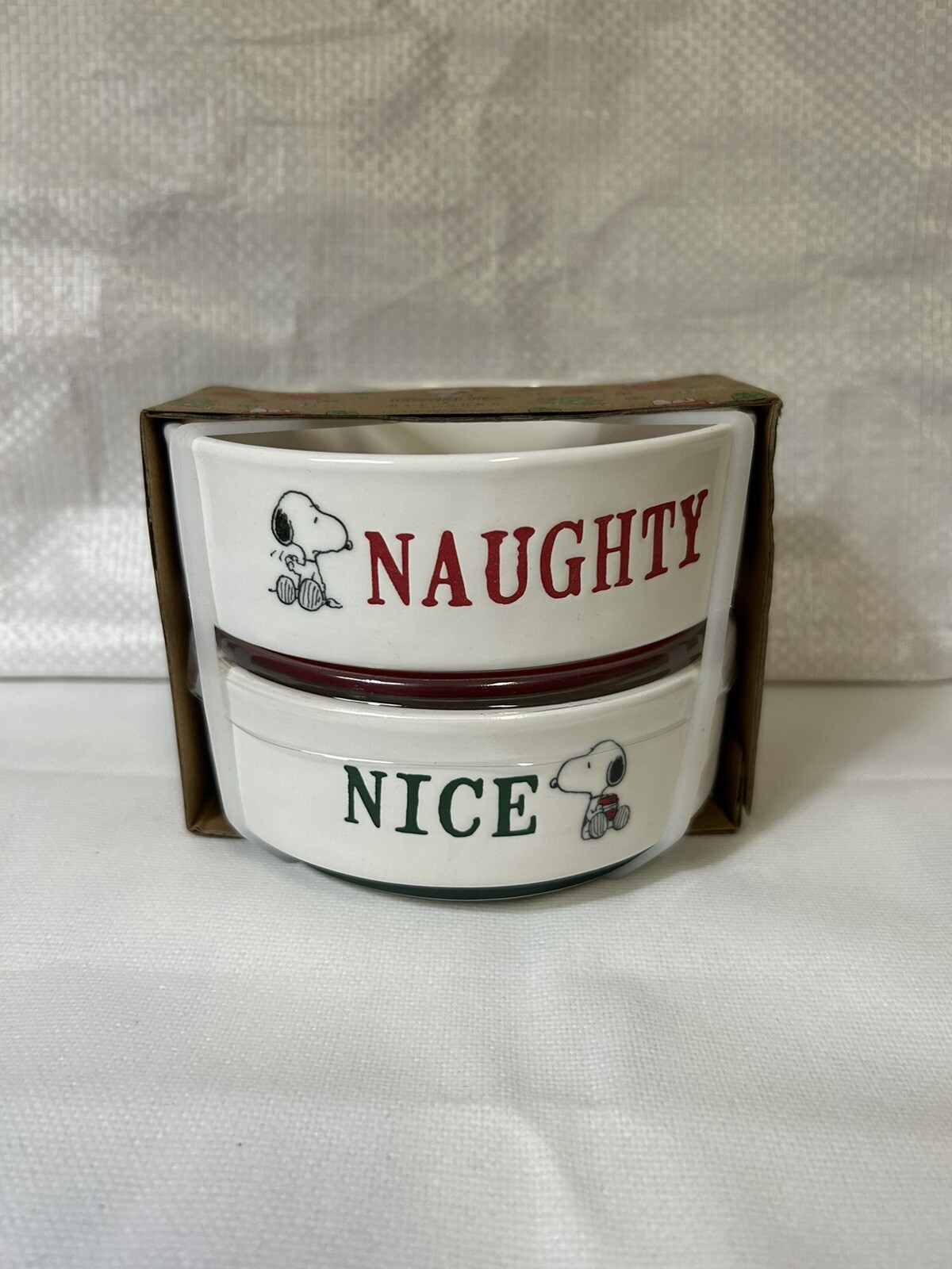 Peanuts Snoopy Christmas Stackable Bowls | Set Of 2