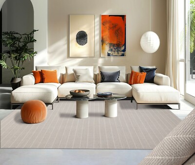 LoomBloom Multi Sizes Gray Hand Woven Herringbone New Zealand Wool Area Rug