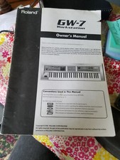 ROLAND 2005 GW-7 Workstation Owner's Manual 