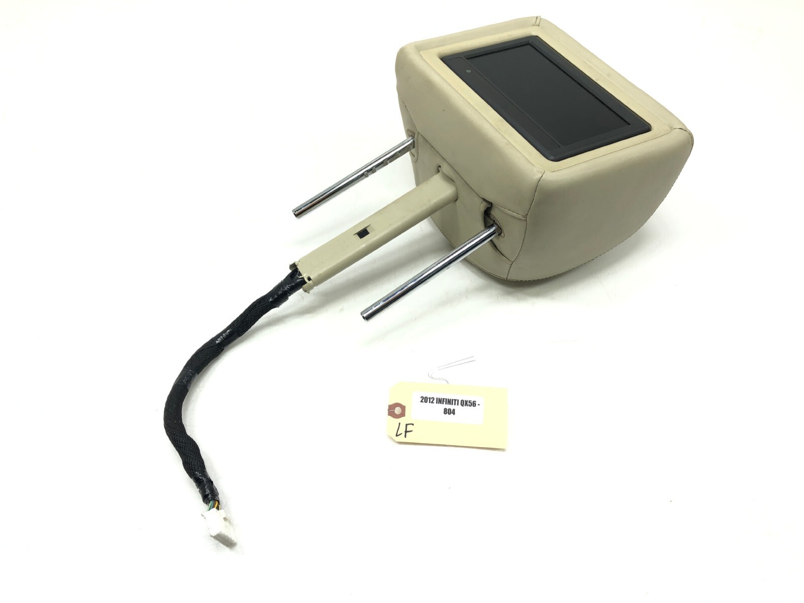 20112017 INFINITI QX56 LEFT DRIVER FRONT SEAT HEADREST W/ SCREEN OEM