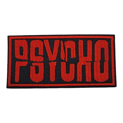 CUTE BUT PSYCHO PATCH Embroidered Iron-on Applique Biker MC - Foto 2