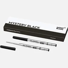 Montblanc 2 Ballpoint Pen Refill Medium Mystery Black 116190