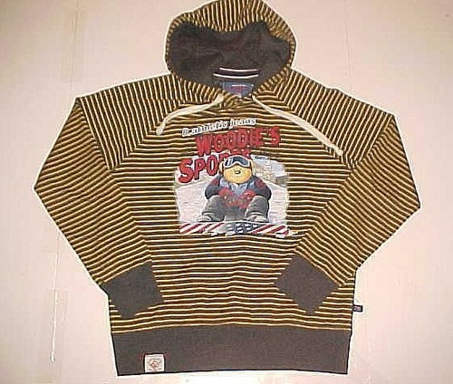 Sports Bear Ski Vintage Pullover Hoodie 