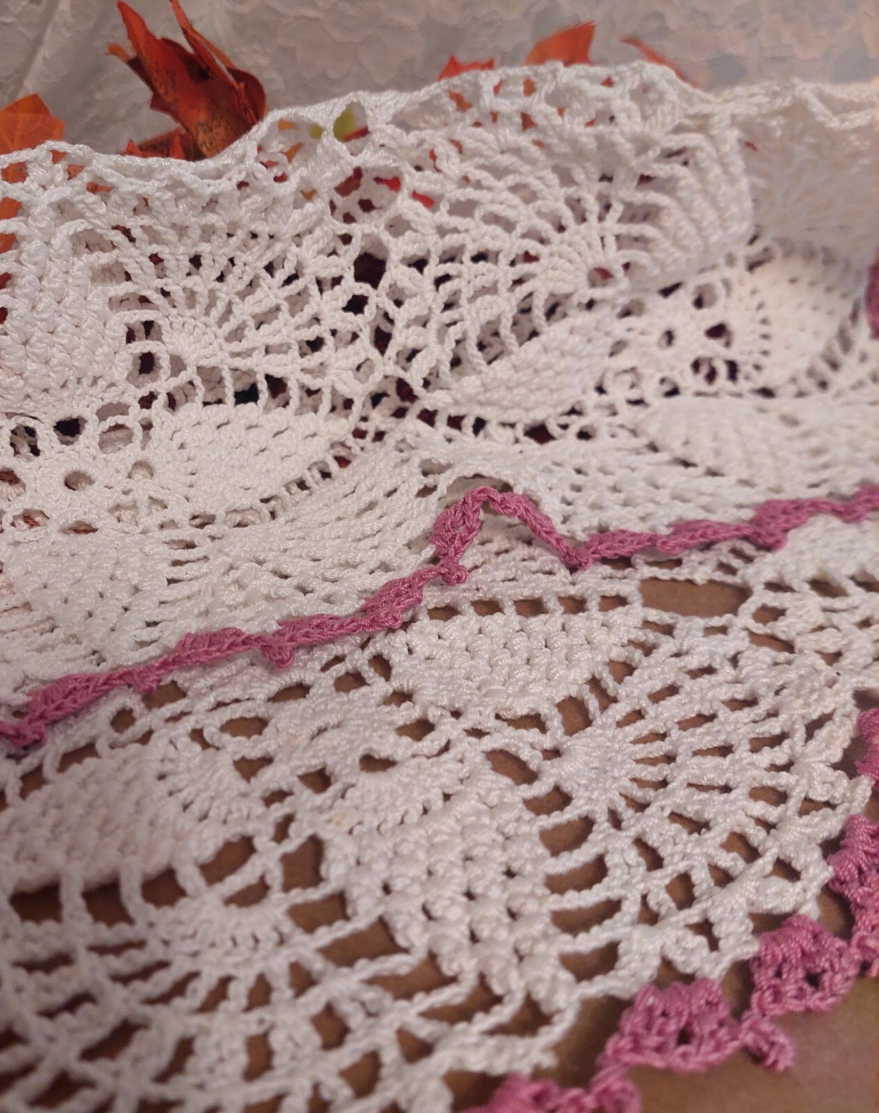 Decorazione Tavola Pizzo Bianco 48x48cm - Centrino Cotone Artigianale