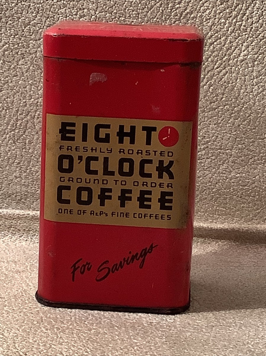 A&P Eight O'Clock Coffee Tin Bank, Vintage- Free shipping! | eBay