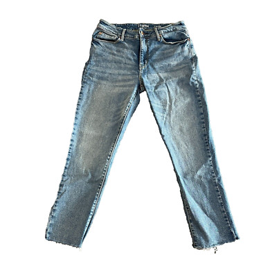 Damen Levi Denizen Jeans High Rise Ankle Slim Stretch Hellblau Waschung W30 L26
