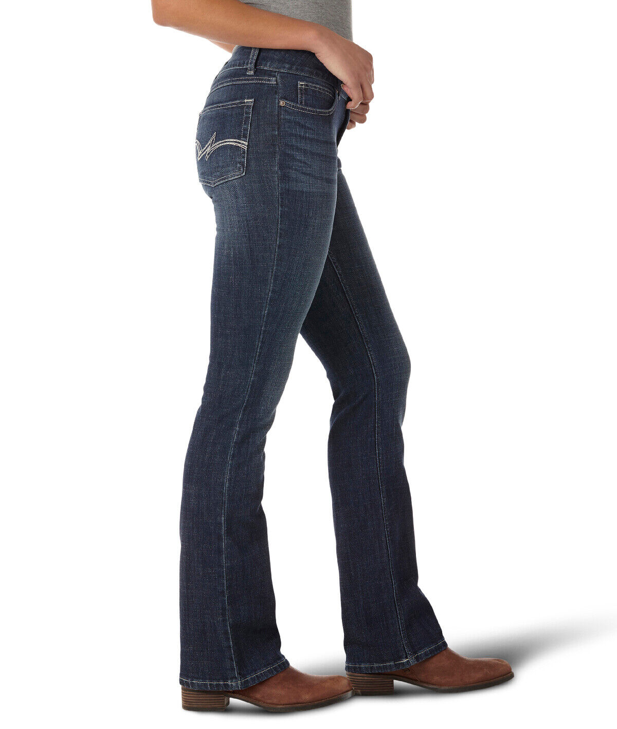 Wrangler Essential Mid Rise Bootcut Stretch Classic Riding Jean, Sizes ...