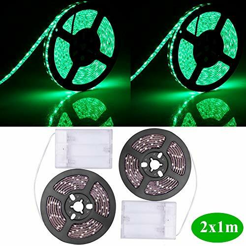 Sunboia Striscia LED,TV retroilluminazione,2x1M verde SMD5050 IP65 impermeabile 