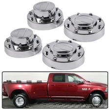 4pcs Wheel Center Cap Fit For 2011-2016 Dodge Ram 3500 1-Ton Dually Alcoa Alloy