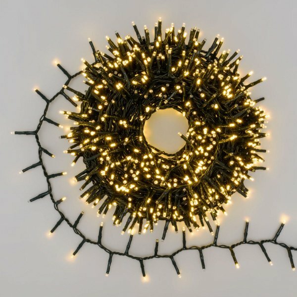 Nastro di Luce 20 m, 1000 Mini LED, Bianco Caldo, Non prolungabile