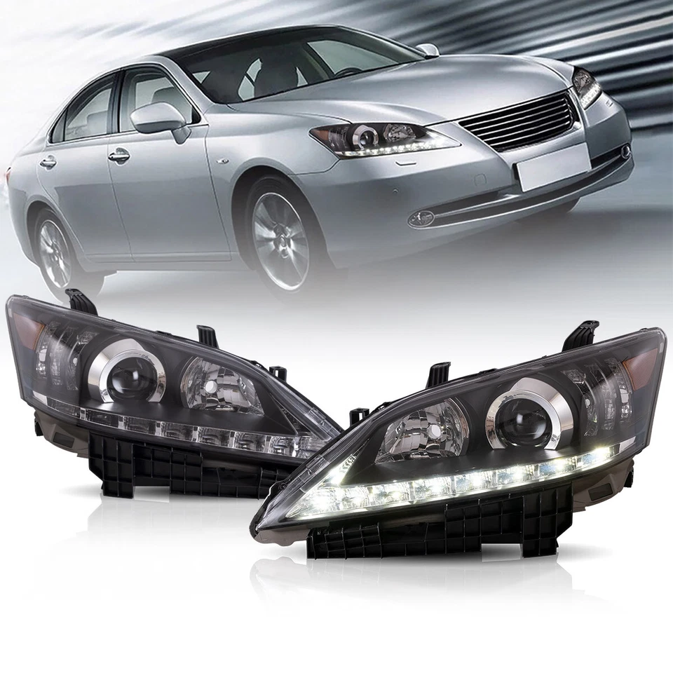 VLAND LED Headlights For 2010 2011 2012 Lexus ES350 Side Front Lamps Indicator - Image 2 of 4