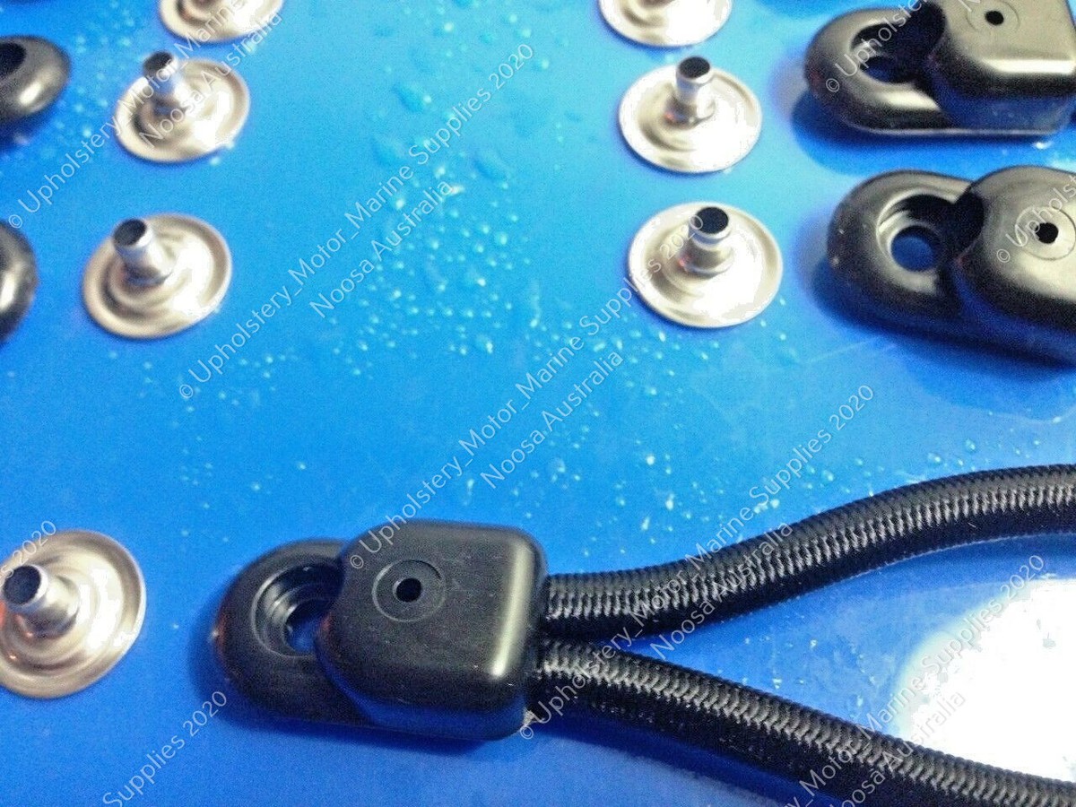 Bungee Loops - 100mm - 20 Pack - Bunji Tonneau Ute Marine Repair Loop With TOOL - Foto 11