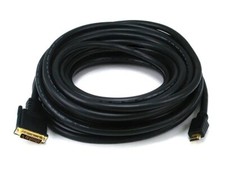 Monoprice 2700 50Ft. 24AWG HDMI to M1-D P D Male Black Infocus Projector Cable