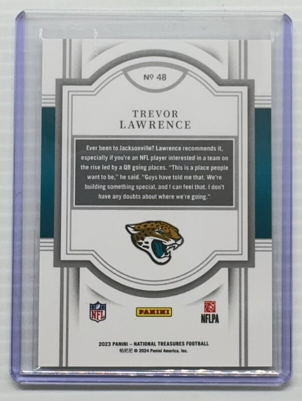 2023 National Treasures Trevor Lawrence Midnight #13/20 Jaguars | eBay