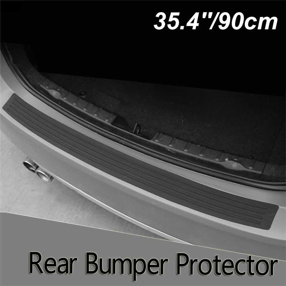 35'' Rubber Car Rear Bumper Sill Plate Body Guard Protector Trim Strip Cover &