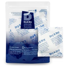 50 Gram X 200 EA "Dry & Dry" Premium Pure Reusable Silica Gel Desiccant Packets