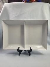 CHARTER CLUB Grand Buffet Platinum piatto rettangolare diviso 13 3/4" come nuovo.  74
