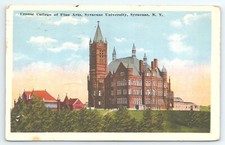 Postcard Crouse College of Fine Arts Syracuse University New York posted 1917