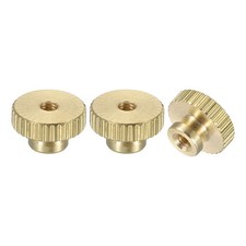 3Pcs Knurled Thumb Nuts M3 Brass Nut High Head Through Hole for 3D Printer Part 