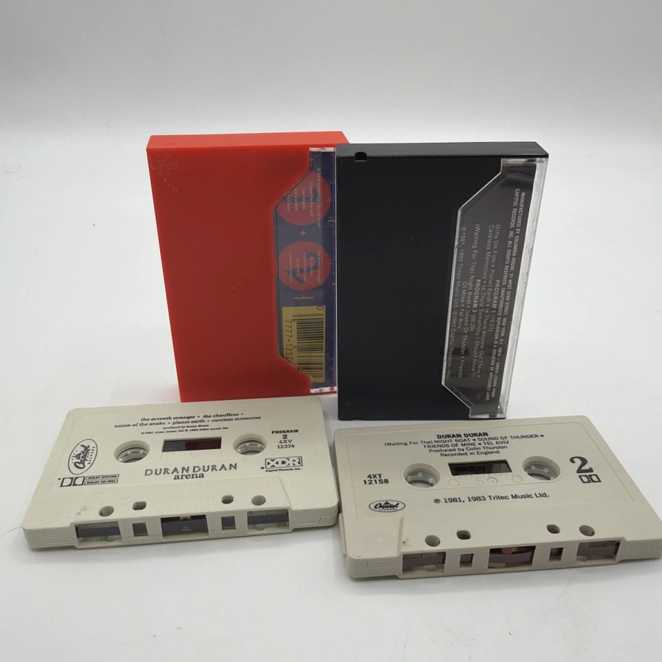 1980s Lot Of 2 Duran Duran Cassette Tapes: Arena & Self Titled Foto 2 de 3