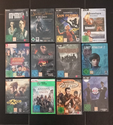 pc spiele Sammlung  Adventure  12 Stk. / deutsch