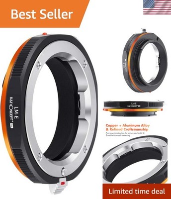 Matting Varnish Leica M Lens to Sony E-Mount Adapter   Easy Installation & Use