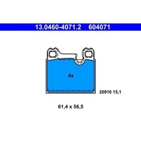 ATE 13.0460-4071.2 Bremsbelagsatz FüR Porsche 911 356 914 912