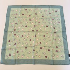 Vintage Made in Italy Floral Square Scarf multicolor Purple Neckerchief cottage