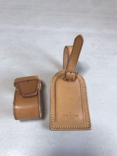 Louis Vuitton Travel luggage name tag Bag Charm LV Auth