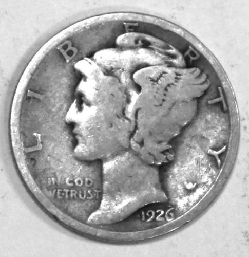 1926-D Mercury Dime - Very Good - #7243D
