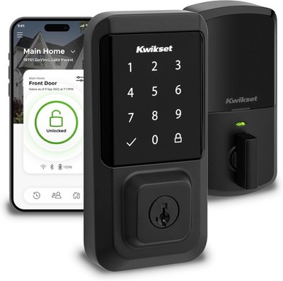 Kwikset Halo Wi-Fi Smart Lock - Keyless Entry Front Door Touchscreen Deadbolt