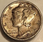 1943 S 10C Silver Mercury Dime! Good Details! Check It Out!