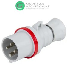 Gewiss  16A 3P+E 415V Plug IP44 380 – 415 V 50/60Hz Straight Plug Red