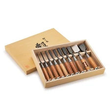 Fujikawa Okyo Japanese Chisel Set 10-piece