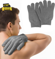 2 PCS Exfoliating Glove, Scrub Gloves Exfoliating, Loofah, Body Exfoliator, Bath