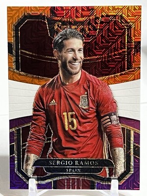 Sergio Ramos Mojo Prizm Multi-Color Parallel 2017-18 Panini Select #4 Spain