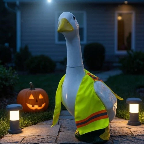 Reflective Goose Vest High-Visibility Costume Funny for Seasonal Photo Moments image 5