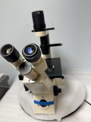 Zeiss Inverted Axiovert Microscope 40C w/ 5x 10x 20x 40x A-Plan Objectives