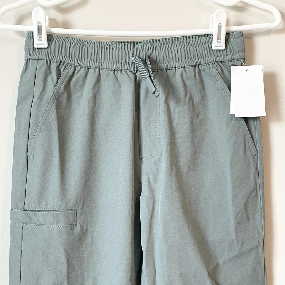 NUEVO Pantalones Nordstrom Niños Talla Mediana 8/10 Performance Cordón Gris Trueno Foto 3 de 4