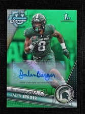 2023 Bowman U Chrome Prospect Green Refractor 8/99 Jalen Berger #121 Auto 0tc5