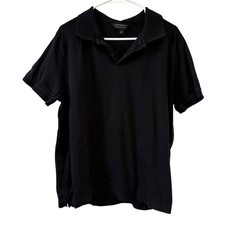 Banana Republic Luxe Touch Performance Polo Shirt Black Men s Size Large