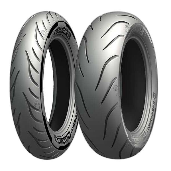 COPPIA GOMME MICHELIN COMMANDER 3 100/90-19 CRUISER DOT22 + 180/65-16 TOURING - Immagine 3