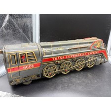 Modern Toys Japan Trans-Continental Express 6601 Vintage Tin Litho Train Toy