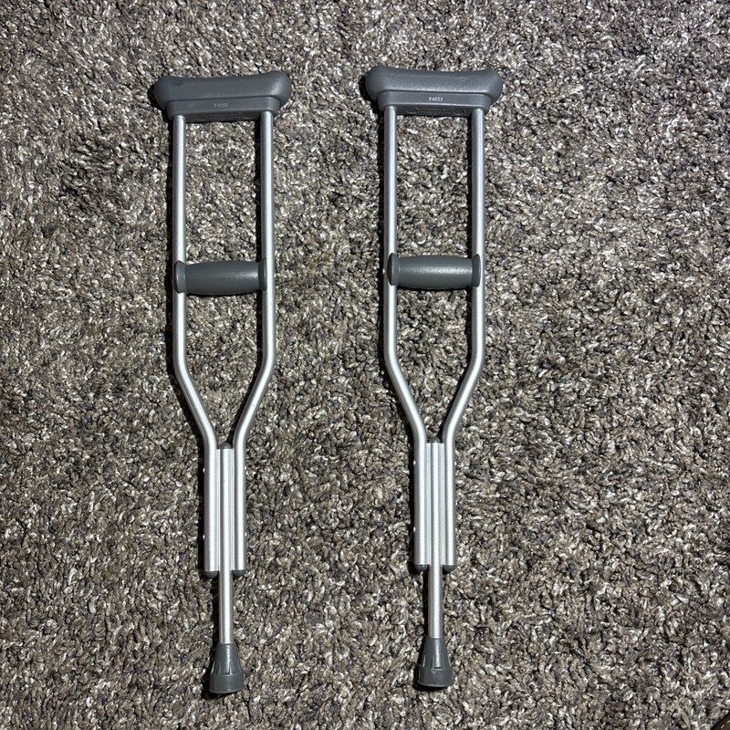 american girl doll pair of crutches Gray